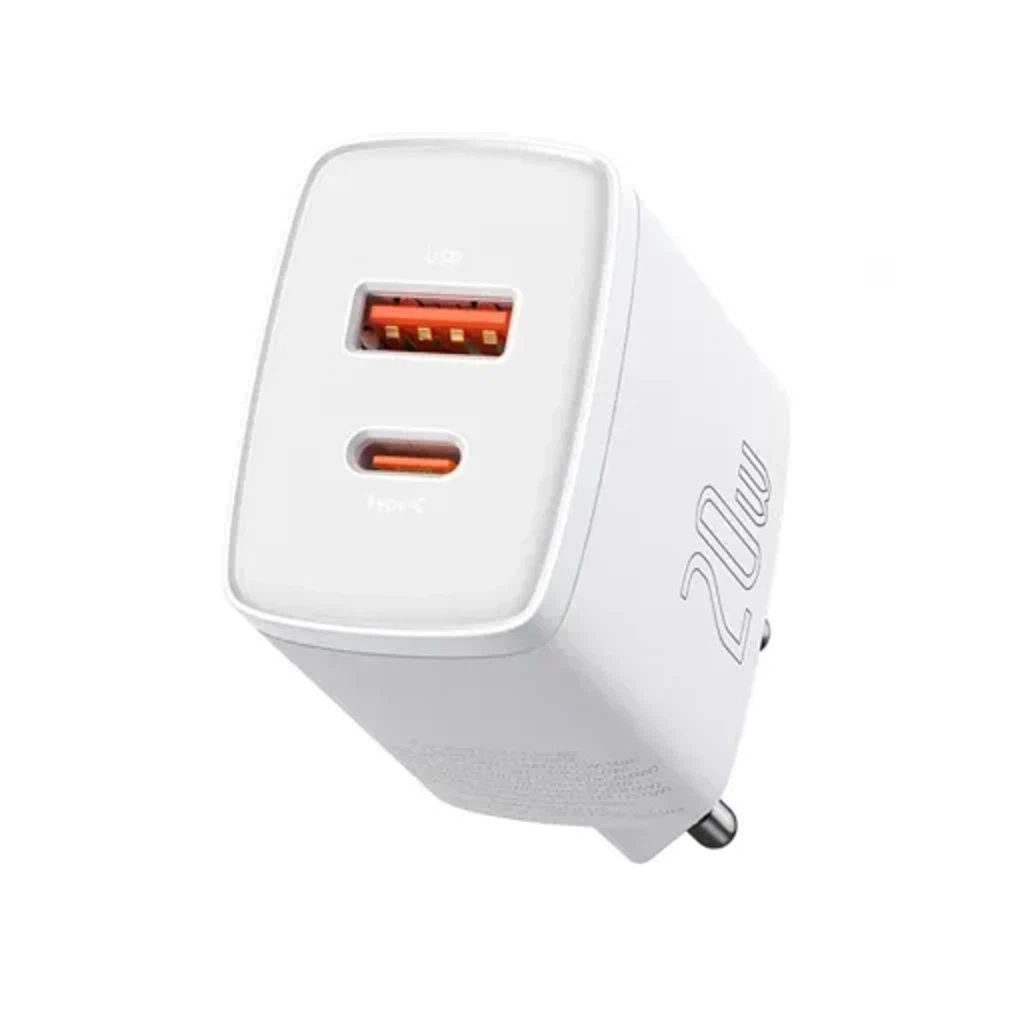 Сетевое зарядное Baseus Compact Quick Charger U+C 20W