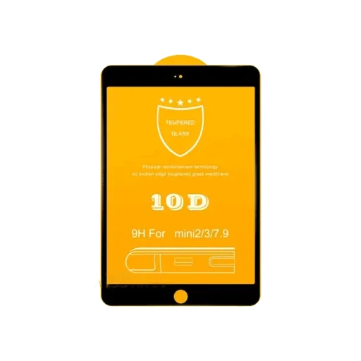 Стекло защитное для iPad mini 1-2-3 (10D черное)
