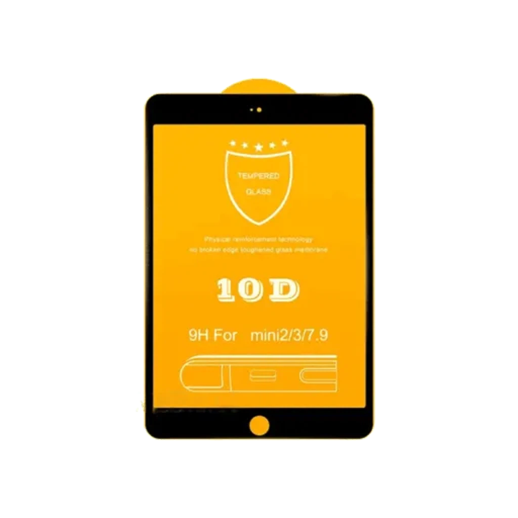 Стекло защитное для iPad mini 1-2-3 (10D черное)