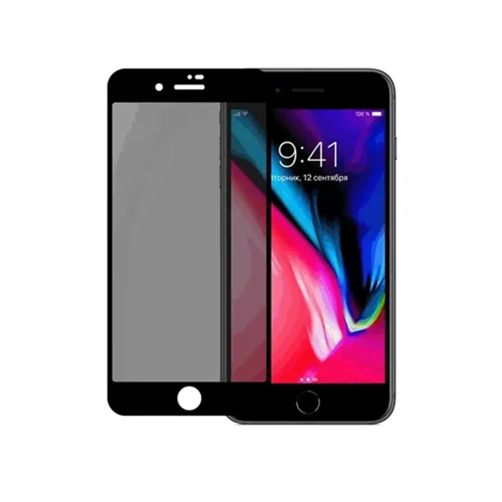 Стекло защитное для iPhone 7-8 Plus (20D черное)