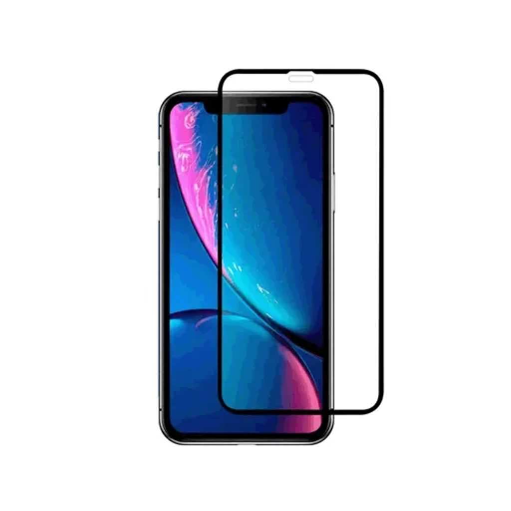 Стекло защитное для iPhone X-XS-11 Pro (18D, с силикон.ободком)