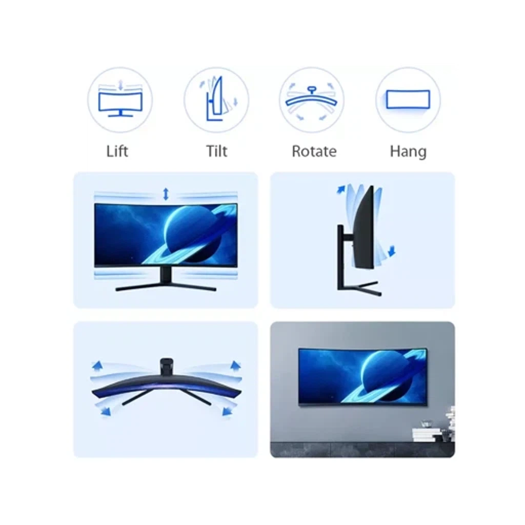 Игровой монитор Xiaomi Mi Curved Gaming Monitor 34" (китайская версия) XMMNTWQ34