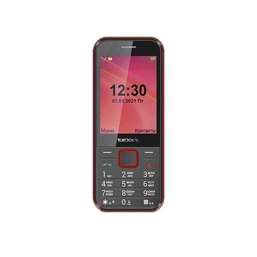 Сотовый телефон Texet TM-302 Black-red