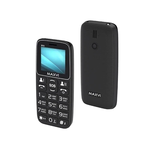 Кнопочный телефон Maxvi B110 (Black)