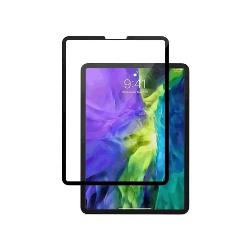 Стекло защитное для iPad Pro New 12.9″ (10D черное)