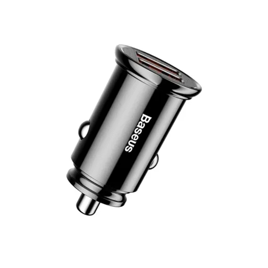 Автомобильное зарядное устройство Baseus Circular Plastic A+A 30W Dual QC3.0 Quick Car Charger