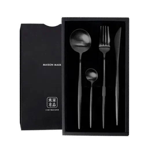 Набор столовых приборов Xiaomi Maison Maxx Stainless Steel Modern Flatware Set Black (YP-SKU 3000574)