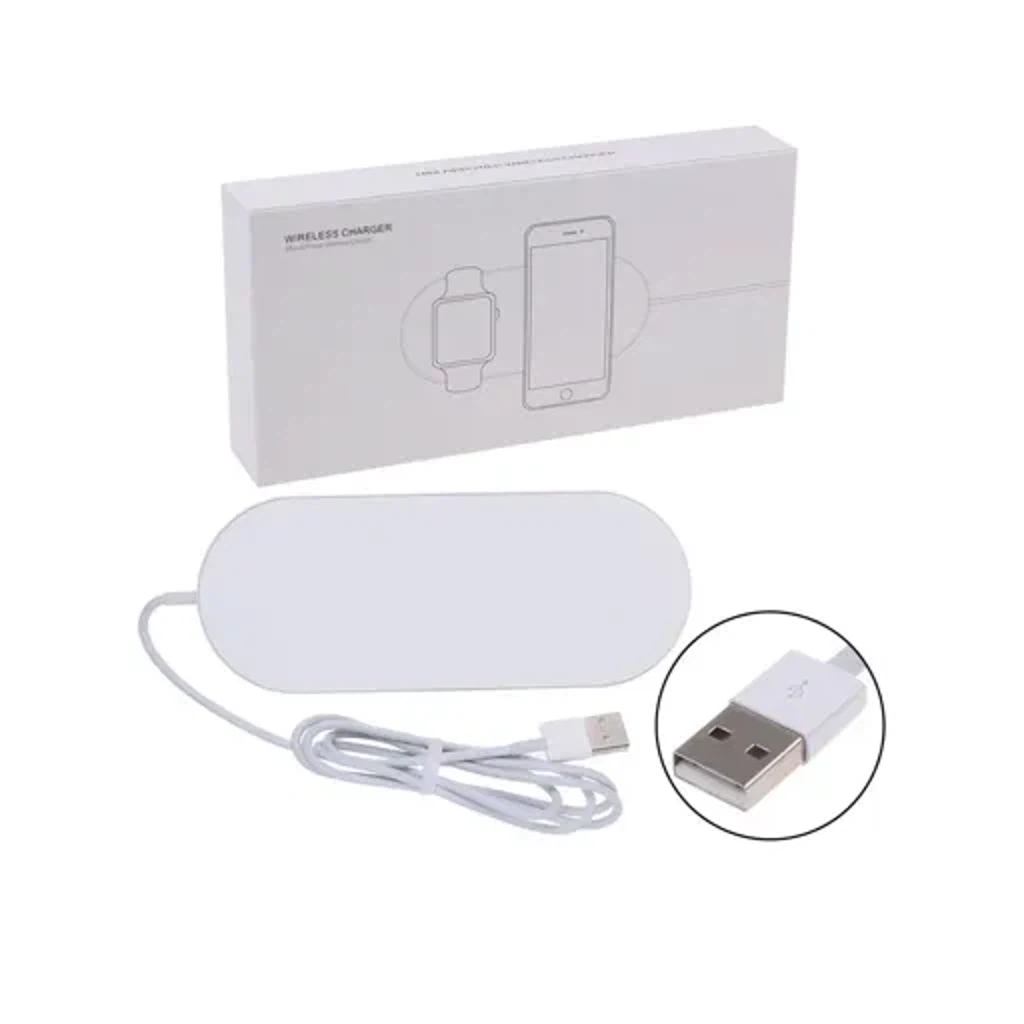 Беспроводная зарядка устройство-площадка Mini AirPower (iWatch-iPhone одновременно)